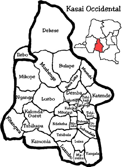 Tout savoir sur l'ancienne province du Kasai-Occidental