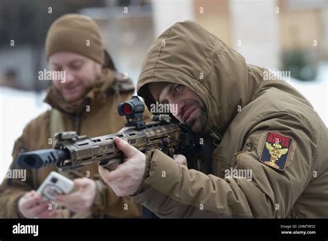 Kiew Ukraine Th Februar Ukrainische Milit Rveteranen Und