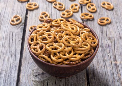 Pretzels In Bowl Stock Image Image Of Culinary Pretzel 103080217