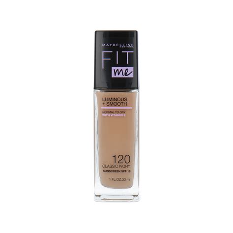 Maybelline Fit Me Luminous Smooth Foundation 120 Classic Ivory