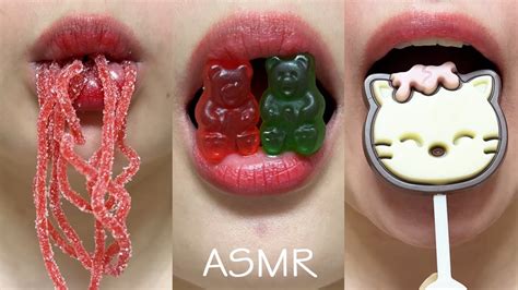 Asmr Chocolate Marshmallow Jelly Candy Eating Sounds Youtube