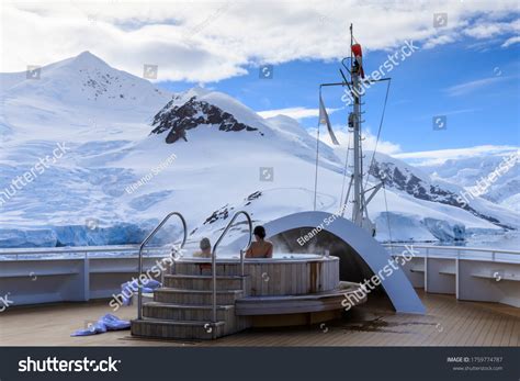 Couple Enjoying Steamy Hot Tub On Stock Photo Shutterstock