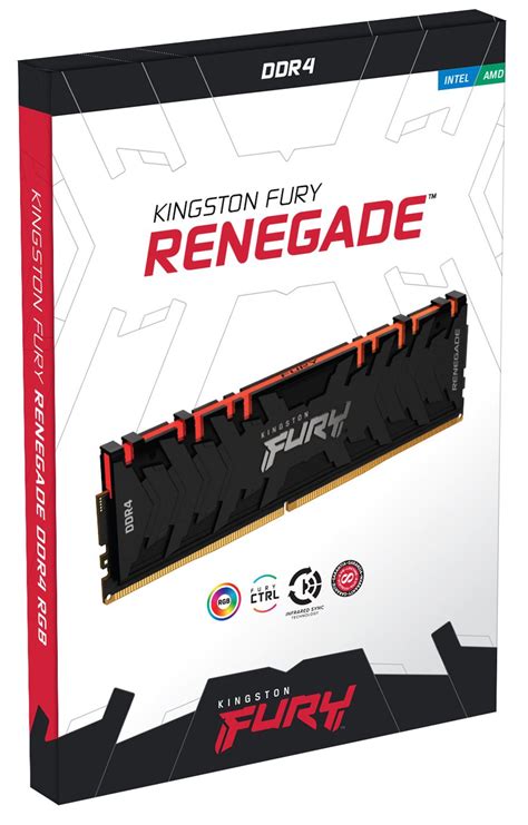 ОЗУ Kingston DDR4 32GB (2x16GB) 3200Mhz FURY Renegade RGB Black ...