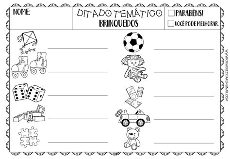 ALFABETIZAÇÃO DITADO TEMÁTICO Criar Recriar Ensinar