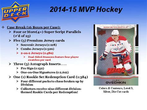 2014 15 Upper Deck Mvp Hockey