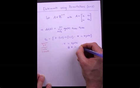 Applied Linear Algebra Lesson Video Intro To Permutation