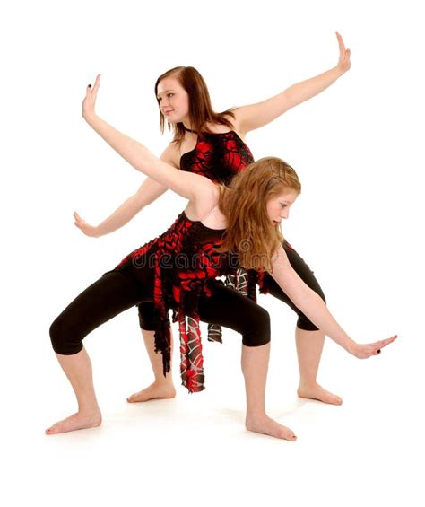 Contemporary Female Dancers Jazz Duet Stock Photos - Image: 37837633