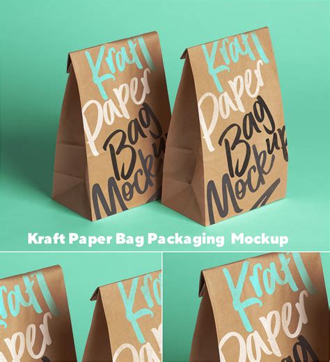 Kraft Paper Food Packaging Mockup | Free download