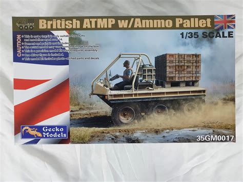 Gecko Models 35GM017 British ATMP With Ammo Pallet 1 35 Scale Model