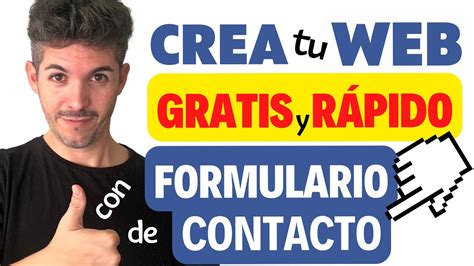 CREAR FORMULARIO de CONTACTO en tu WEB GRATIS y RÁPIDO YouTube