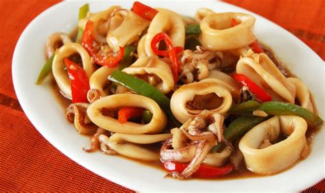 Stir Fried Squids With Bell Peppers Mama Sita S Us