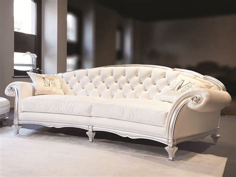 Chesterfield Sofa White Leather - Odditieszone