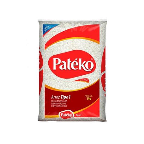 Arroz Patéko 2Kg Tipo 1 Kuroda Atacarejo em Socorro