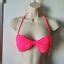 Victoria S Secret Bandeau Ruffle Halter Bikini Top Hot Pink Size M EBay