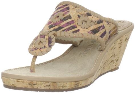 Jack Rogers Women’s Del Mar Mid Cork Wedge Sandal Rainbow Cork 11 M Us Rainbowsandals1