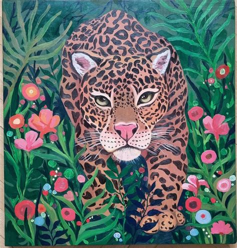 Abstract Leopard Painting