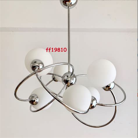 Modern Sputnik Chandelier Ceiling Fixture Chrome Pendant Lamp Living