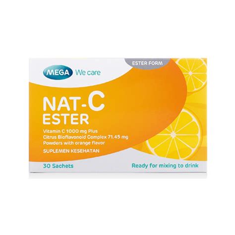 Mega We Care Nat C Ester Sachet Kegunaan Efek Samping Dosis Dan