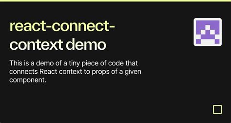 React Connect Context Demo Codesandbox