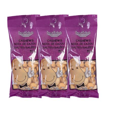 Cashews With Salt Snack Pack X G Each David Roberts Food Corp