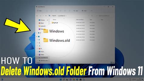 Delete Windows Old Folder In Windows 11 How To Delete Windows Old