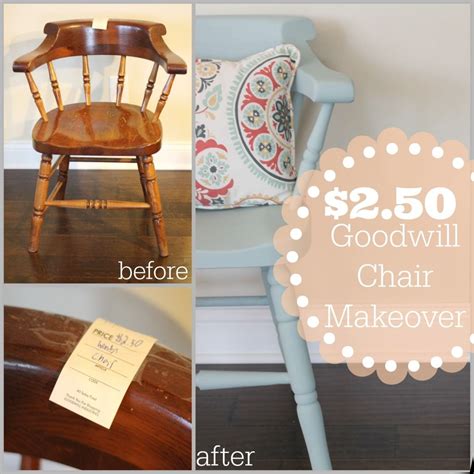 Goodwill Chair Makeover Chair Makeover Wood Chair Makeover