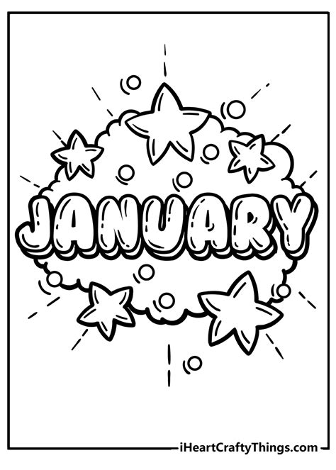 January Free Coloring Pages