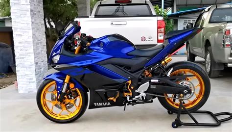 Yamaha R3 2019 Blue Gold Yamaha R3 Yamaha Blue