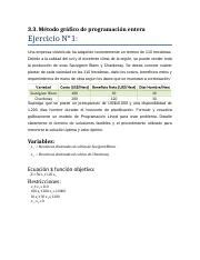 Método gráfico de programación entera docx 3 3 Método gráfico de