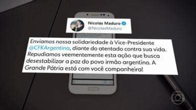 Bom Dia Brasil Ataque Contra Critina Kirchner Chefes De Estado E