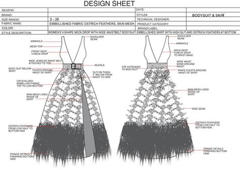 Fashion Ista I Will Create Fashion Flat Technical Sketch And Tech Pack