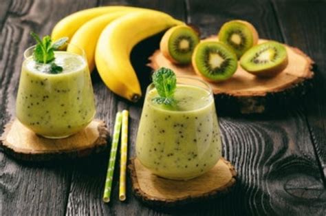 Merienda Saludable Haz Un Rico Batido De Pl Tano Y Kiwi En Pocos