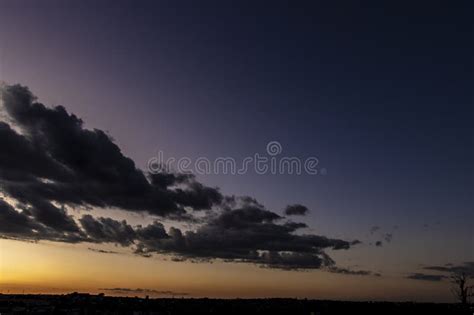 Sunset in the Sky with Clouds, Awesome Epic Landscape. Stock Image ...