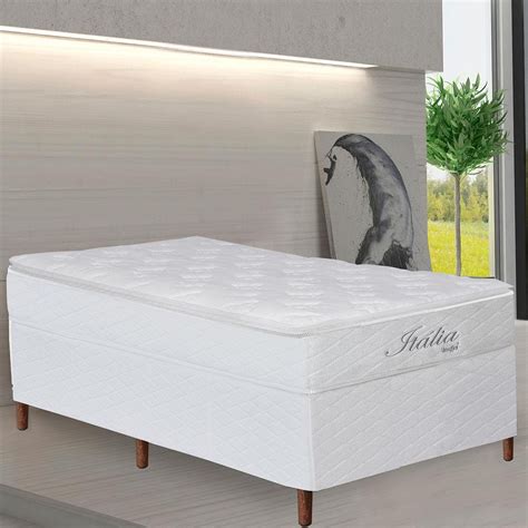 Cama Box Solteiro Molas Ensacadas Umaflex Italia Box Bau Itaflex