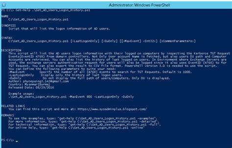 Powershell Find Ad Users Logon History With Their Logged On Computers