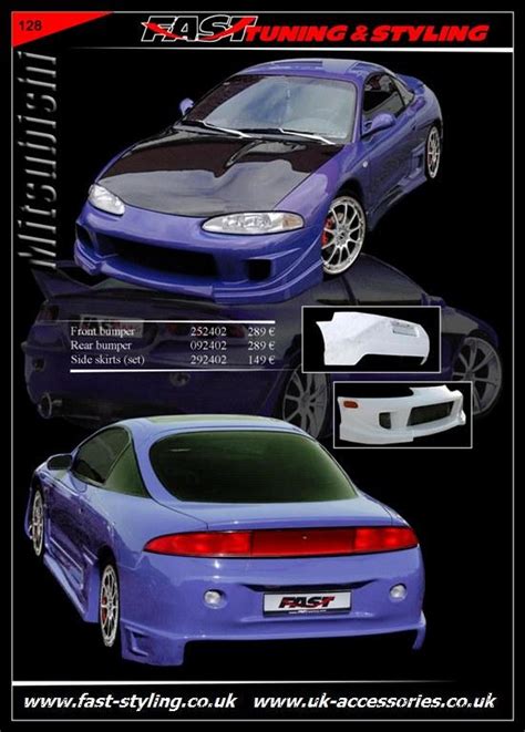 Kbd Urethane Blits Style 4pc Full Body Kit Mitsubishi Eclipse 1997 1999