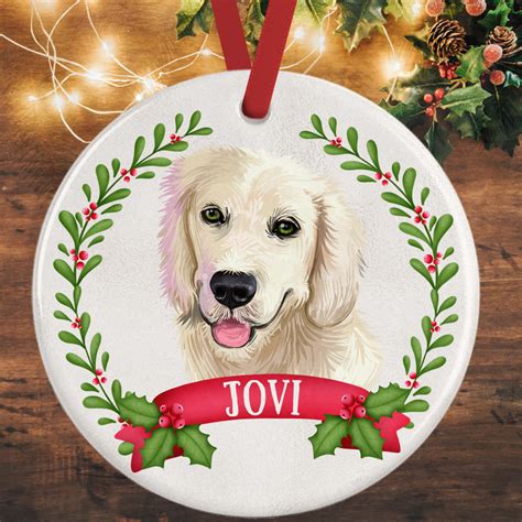 🎄 Golden Retriever Christmas Decoration