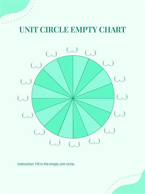 Unit Circle Empty Chart in Illustrator, PDF - Download | Template.net