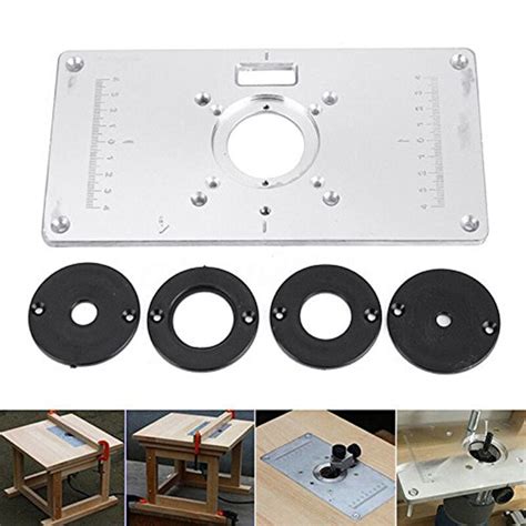 Router Tisch Platte 700C Aluminium Router Tisch Einfügung Platte 4