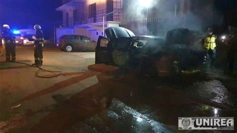 UPDATE FOTO VIDEO INCENDIU la un autoturism în Alba Iulia Au