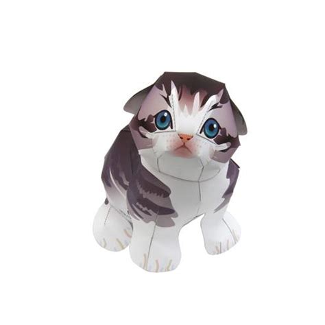 Jual Diy Papercraft Kucing Scottish Fold Shopee Indonesia