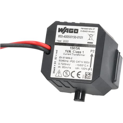 Wago 855 4005150 101 Splitcore Primary 150a Secondary 5a Current Transformer Rapid Online