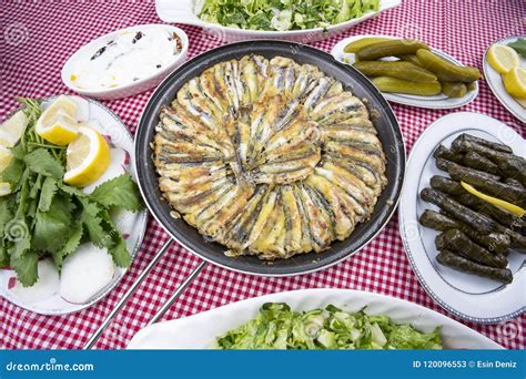 Turkish foods; hamsi tava stock image. Image of tasty - 120096553