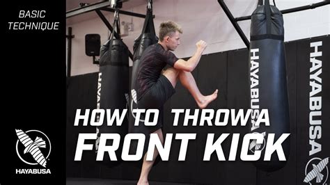 How To Throw A Front Kick Striking Basics Series Kickboxing YouTube