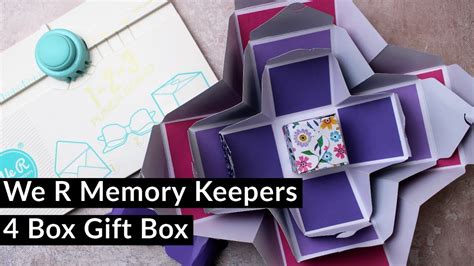 We R Memory Keepers 1 2 3 Punch Board Making A 4 Box T Box Youtube