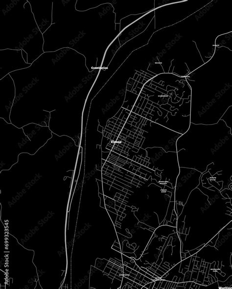 Vienna West Virginia Map, Detailed Dark Map of Vienna West Virginia Stock Illustration | Adobe Stock