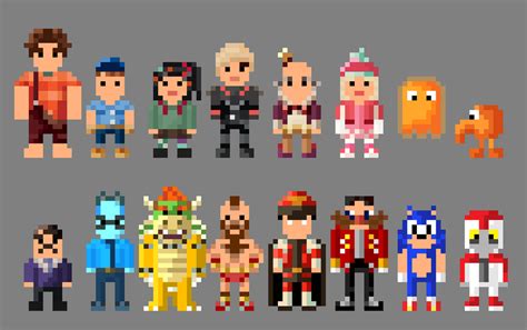 Wreck It Ralph Characters 8 Bit By Lustriouscharming On Deviantart