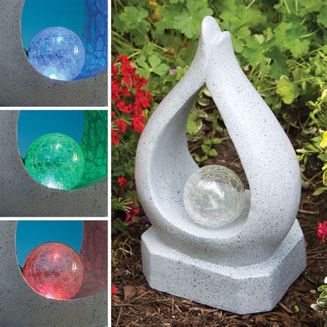 Solar Teardrop Garden Art | Bits and Pieces