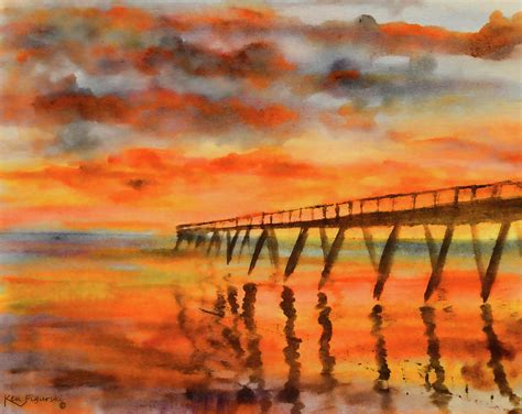 Sunrise Watercolor at PaintingValley.com | Explore collection of Sunrise Watercolor