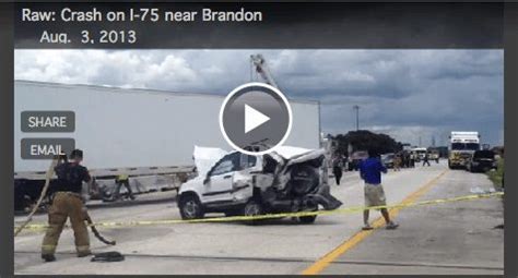 Authorities Say Car Cutting Off Truck Caused 11 Vehicle Pileup In Florida